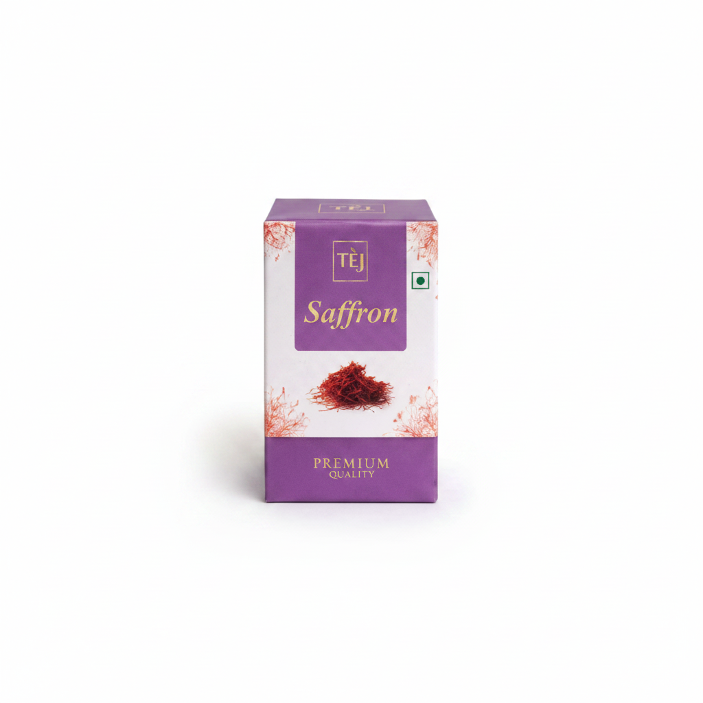 Tej Natural Saffron White Background